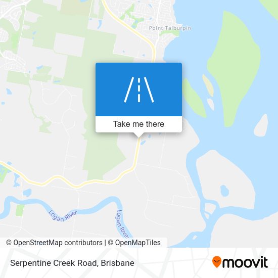 Serpentine Creek Road map