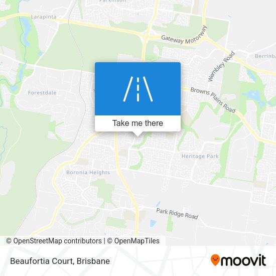 Beaufortia Court map