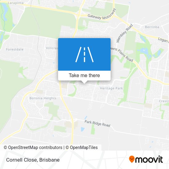 Cornell Close map