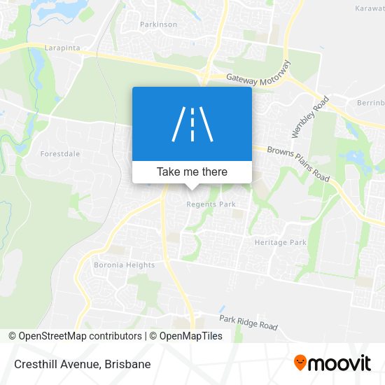 Cresthill Avenue map