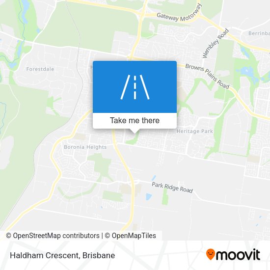 Haldham Crescent map
