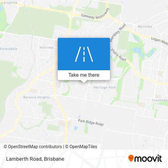 Lamberth Road map