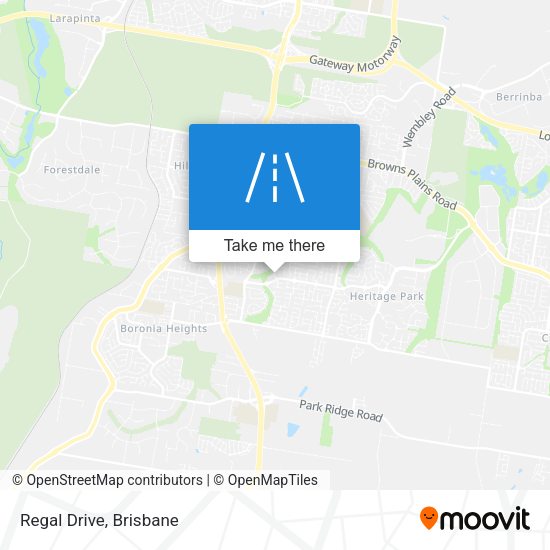 Regal Drive map