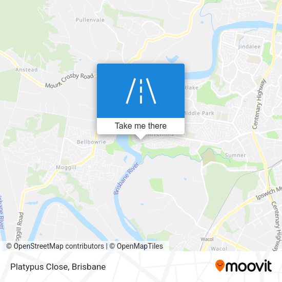 Platypus Close map