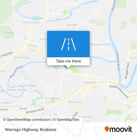 Warrego Highway map