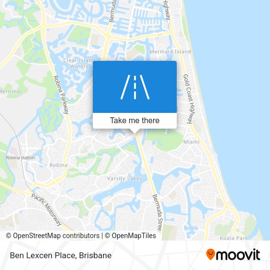 Ben Lexcen Place map