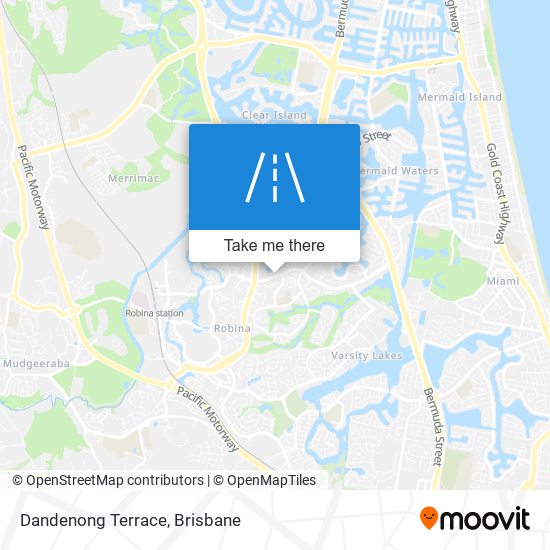 Dandenong Terrace map