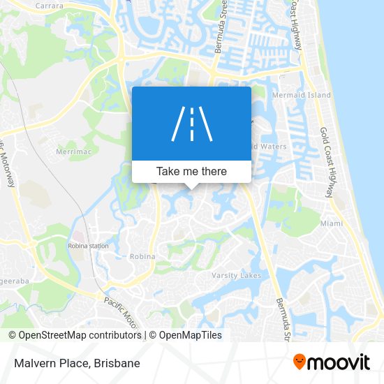 Malvern Place map