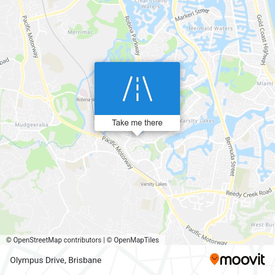 Olympus Drive map