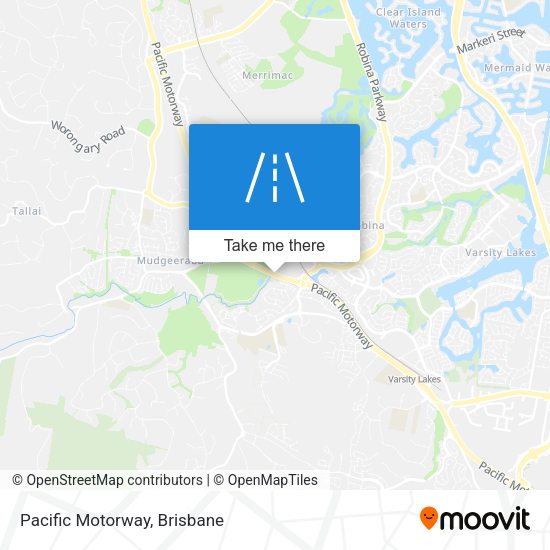 Pacific Motorway map
