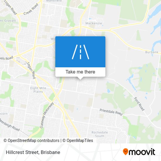 Hillcrest Street map