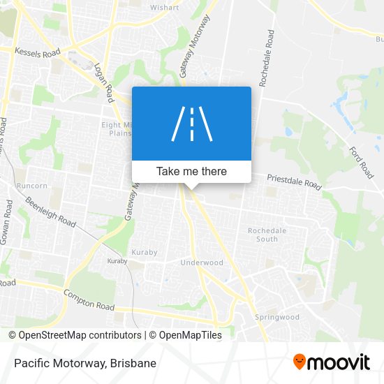 Pacific Motorway map