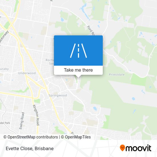 Evette Close map