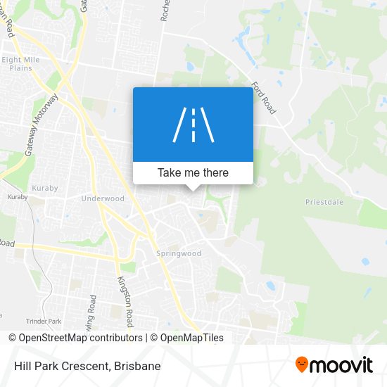 Hill Park Crescent map