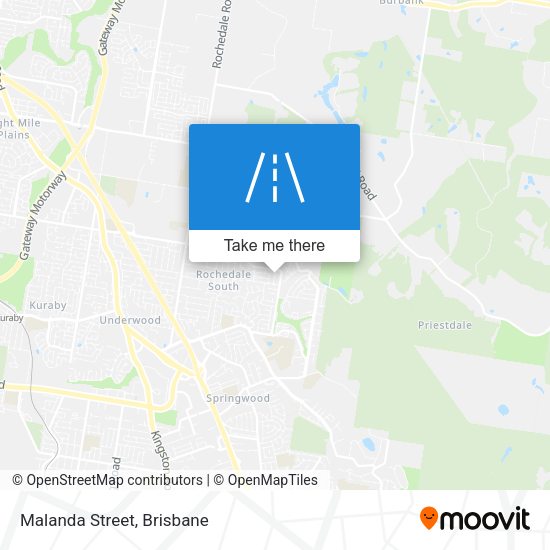 Malanda Street map