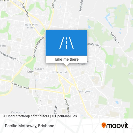 Pacific Motorway map