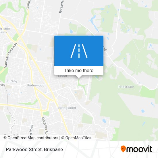 Parkwood Street map