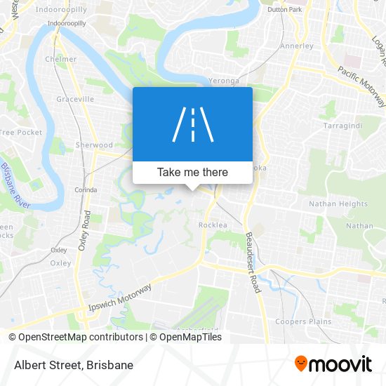 Mapa Albert Street