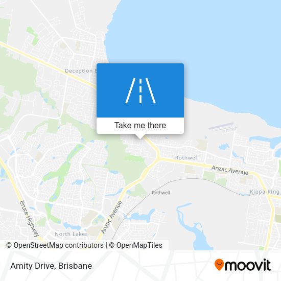 Amity Drive map