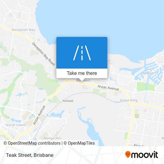 Teak Street map