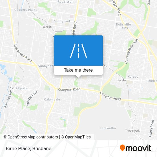 Birrie Place map
