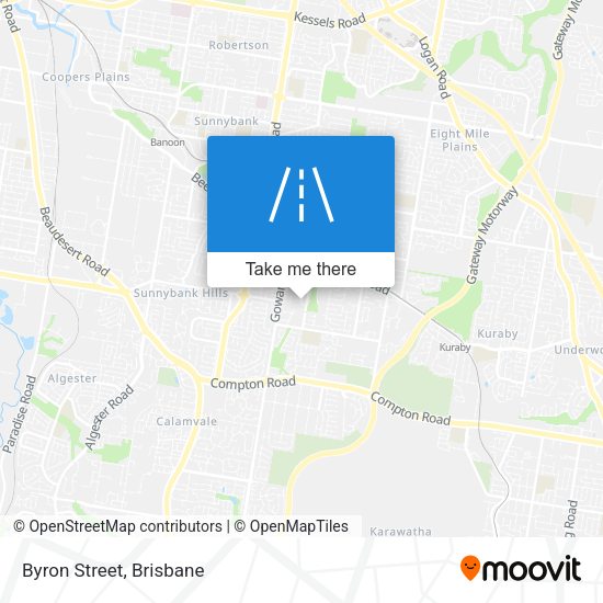 Byron Street map