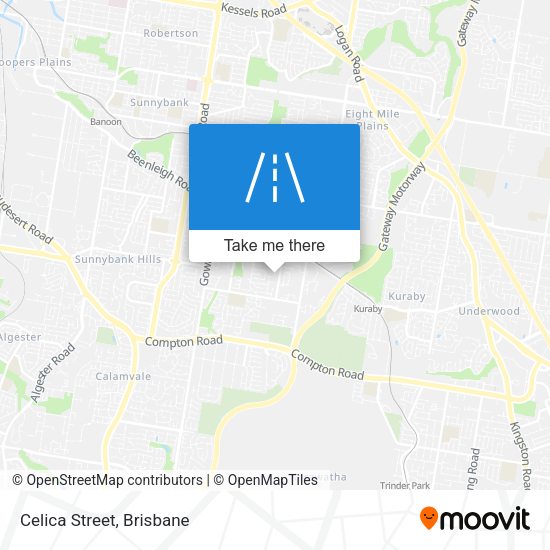 Celica Street map