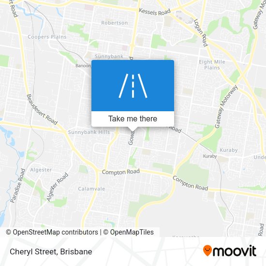 Cheryl Street map