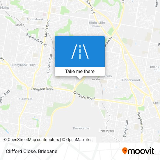 Clifford Close map