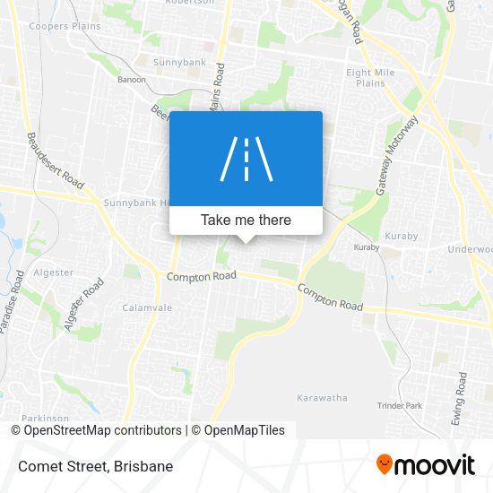 Comet Street map