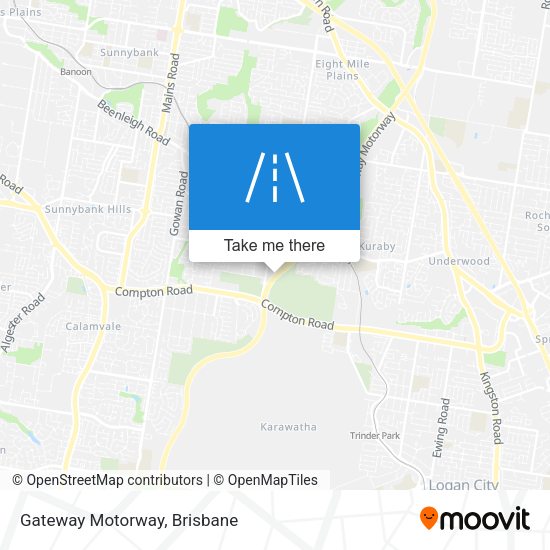 Gateway Motorway map