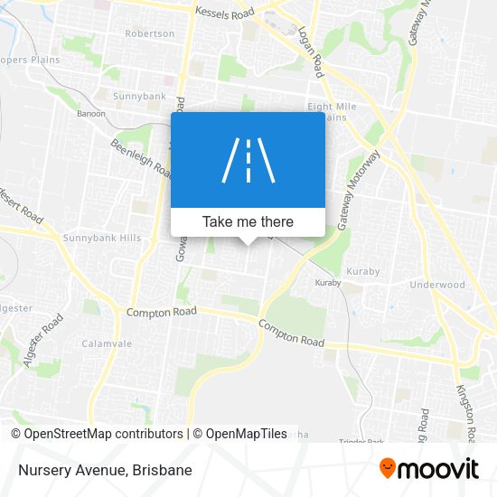 Nursery Avenue map