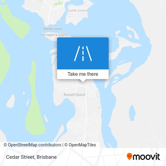 Cedar Street map