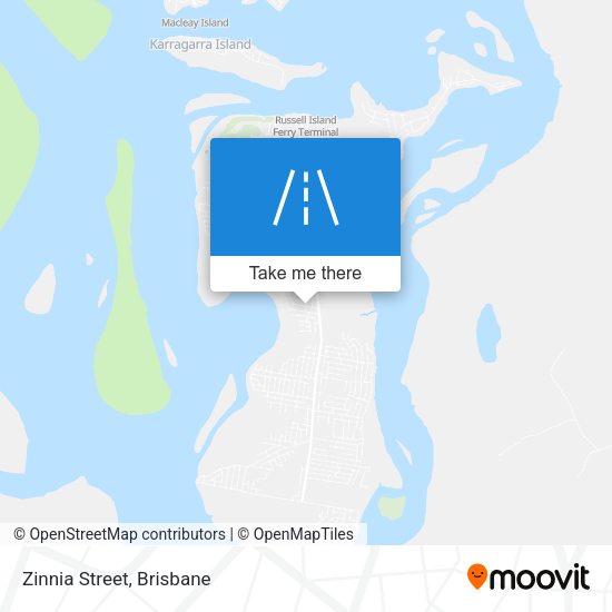 Zinnia Street map