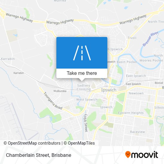Chamberlain Street map