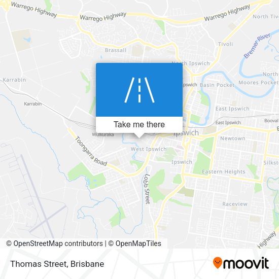 Thomas Street map