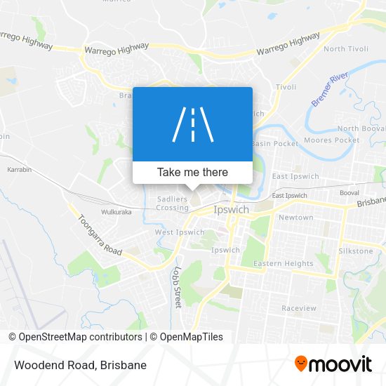 Woodend Road map