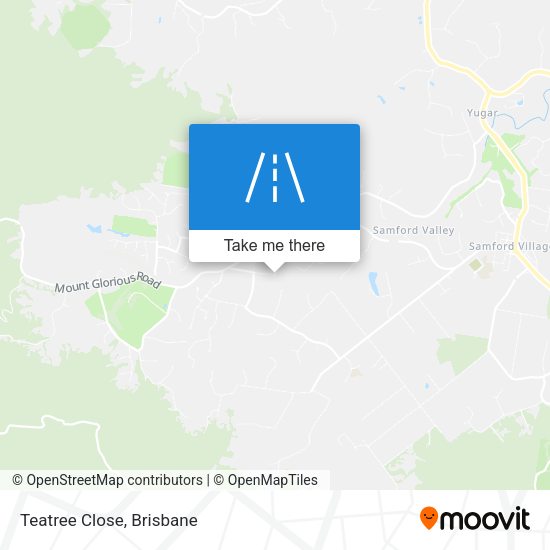 Teatree Close map