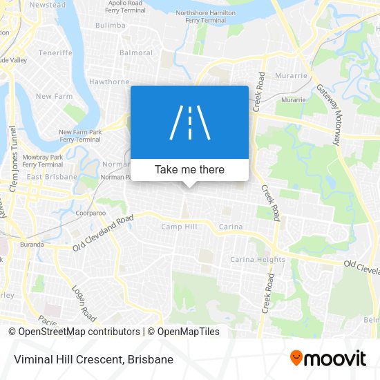 Viminal Hill Crescent map