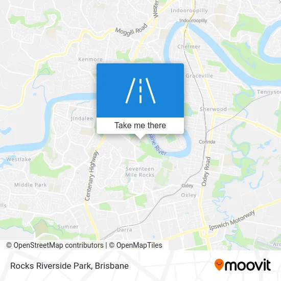 Mapa Rocks Riverside Park