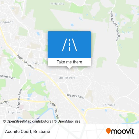 Aconite Court map