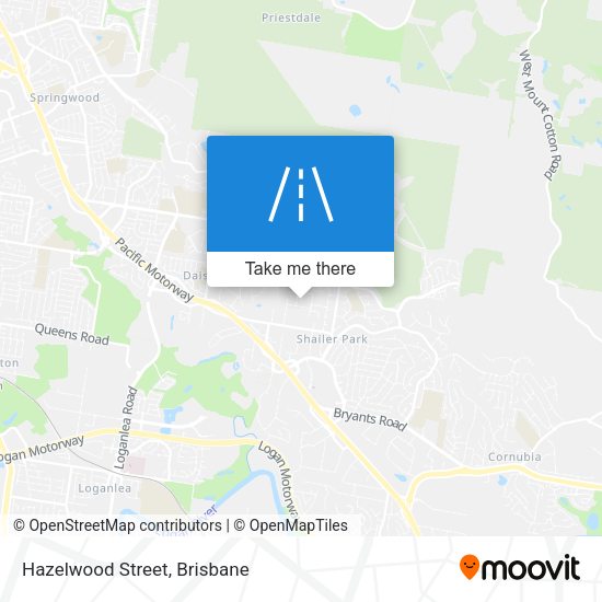 Hazelwood Street map
