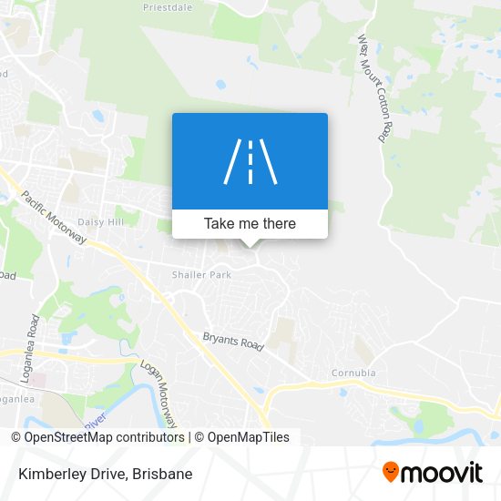 Kimberley Drive map
