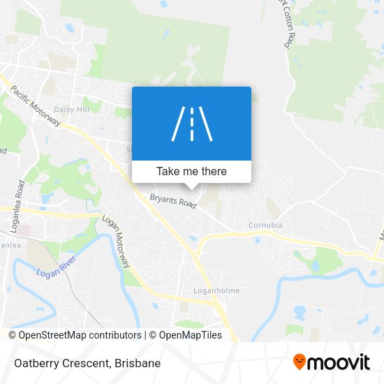 Oatberry Crescent map