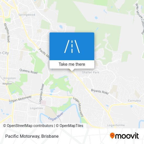 Pacific Motorway map