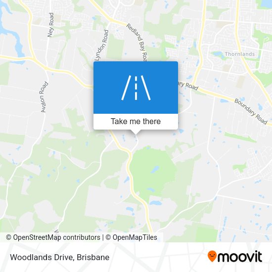Woodlands Drive map