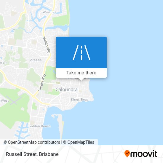 Russell Street map