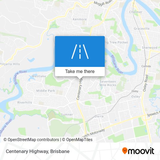 Centenary Highway map