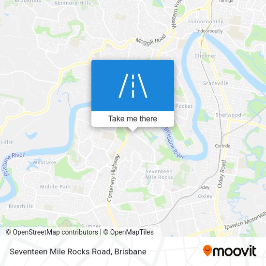 Seventeen Mile Rocks Road map