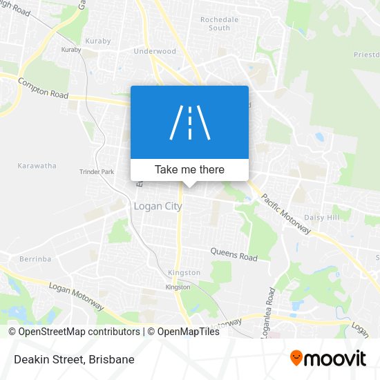 Deakin Street map